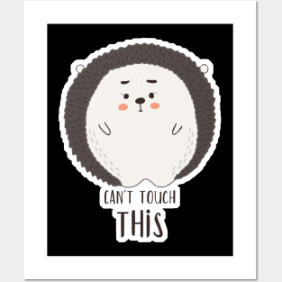 Can't Touch This Kawaii Cute Hedgehog Posters and Art